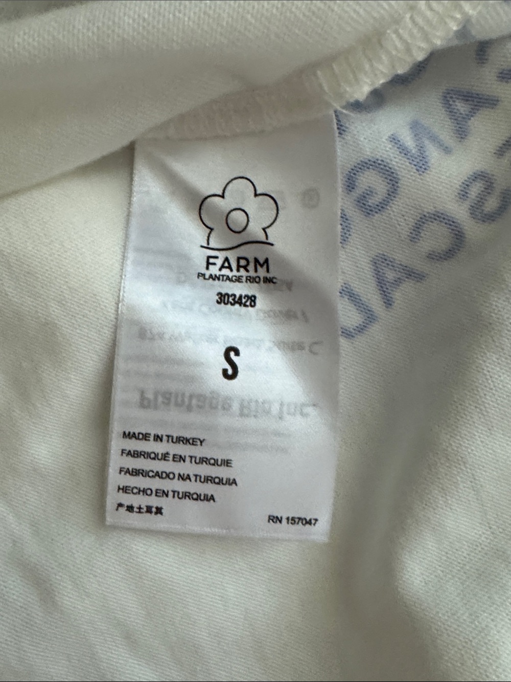 FARM RIO cotton Midi Aquas T-shirt Mididress Size Small - Picture 12 of 14